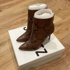 Schutz Snake Heel Booties